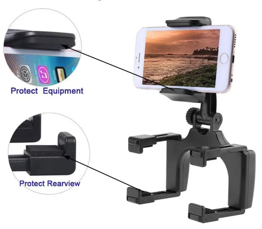 SOPORTE CELULAR RETROVISOR TC PARA AUTO