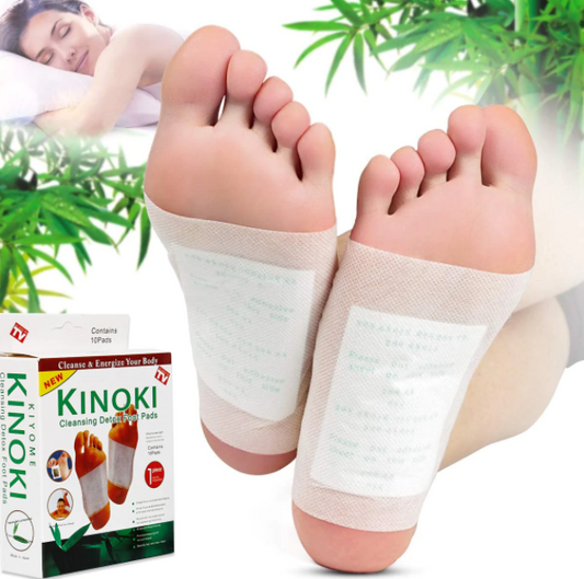 100 Parches KINOKI desintoxicantes para pies (10 cajas)
