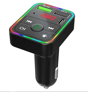 Transmisor para Carro (Bluetooth, Lector de USB, Función contestar llamadas, Puerto de carga tipo C)