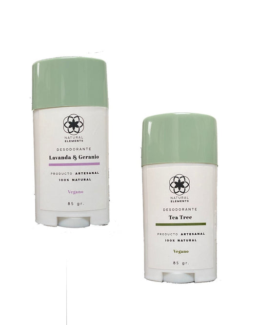 Kit desodorante Tea tree y Lavanda & Geranio Stick